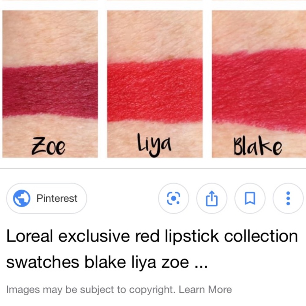 L’oreal Exclusive lipstick collection